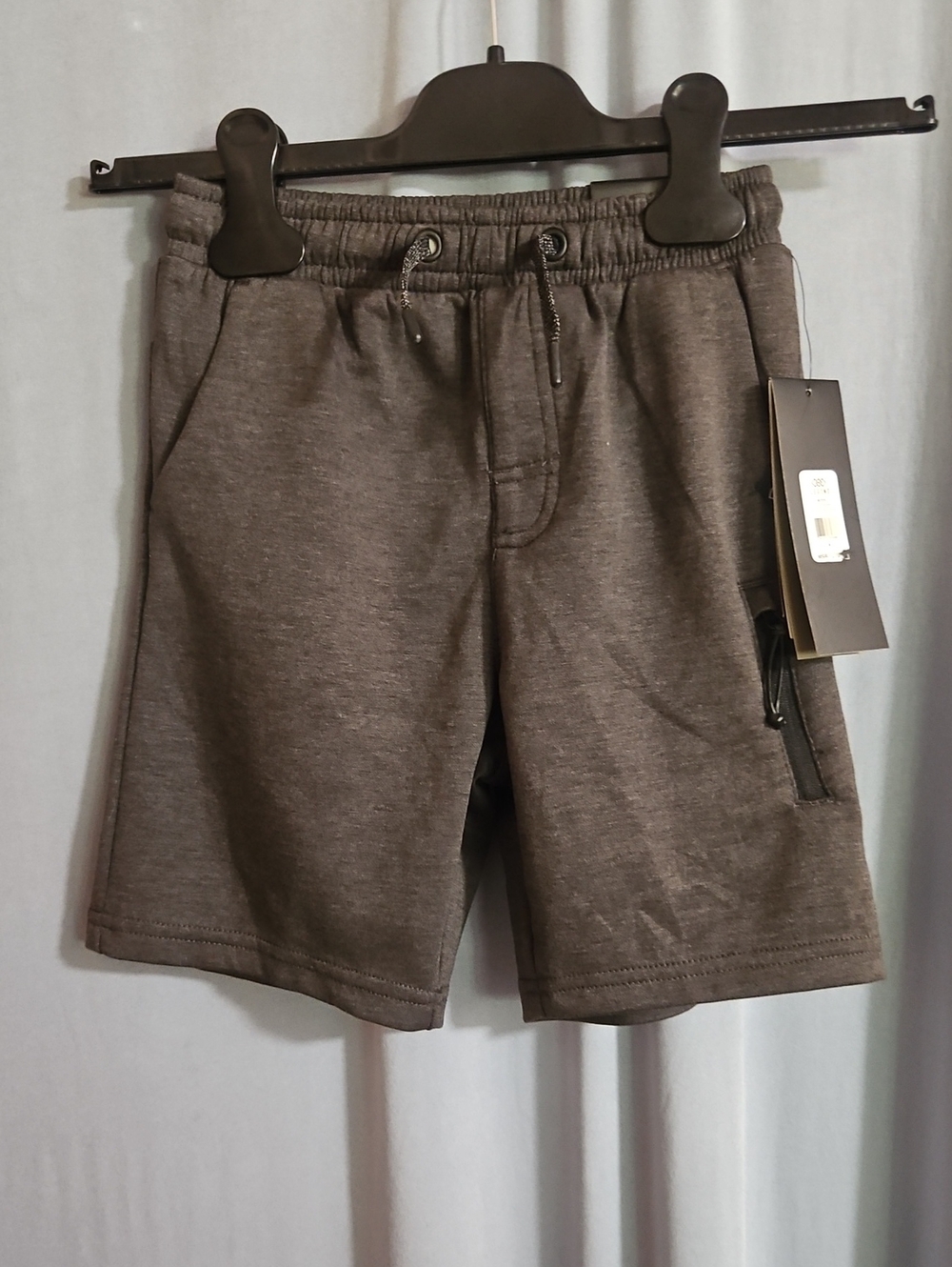 LEG3ND BOYS ATHLETIC SHORTS: BLACK HEATHER: NWT: SIZE 5